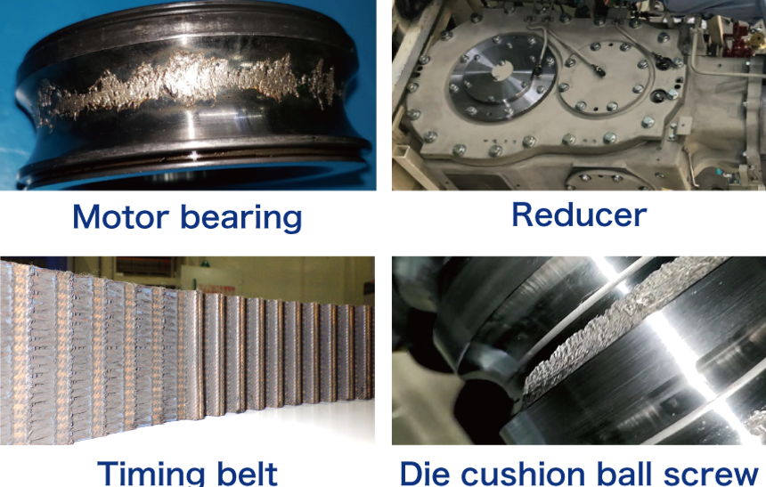 Motor Bearing,Reducer,Timing belt,Die cushion ball screw